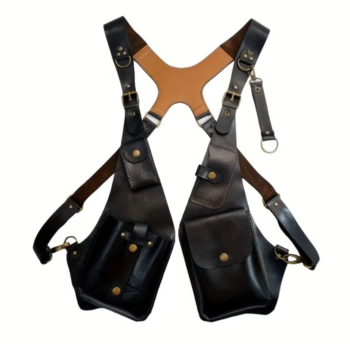 Vintage Leren Schouderharnas