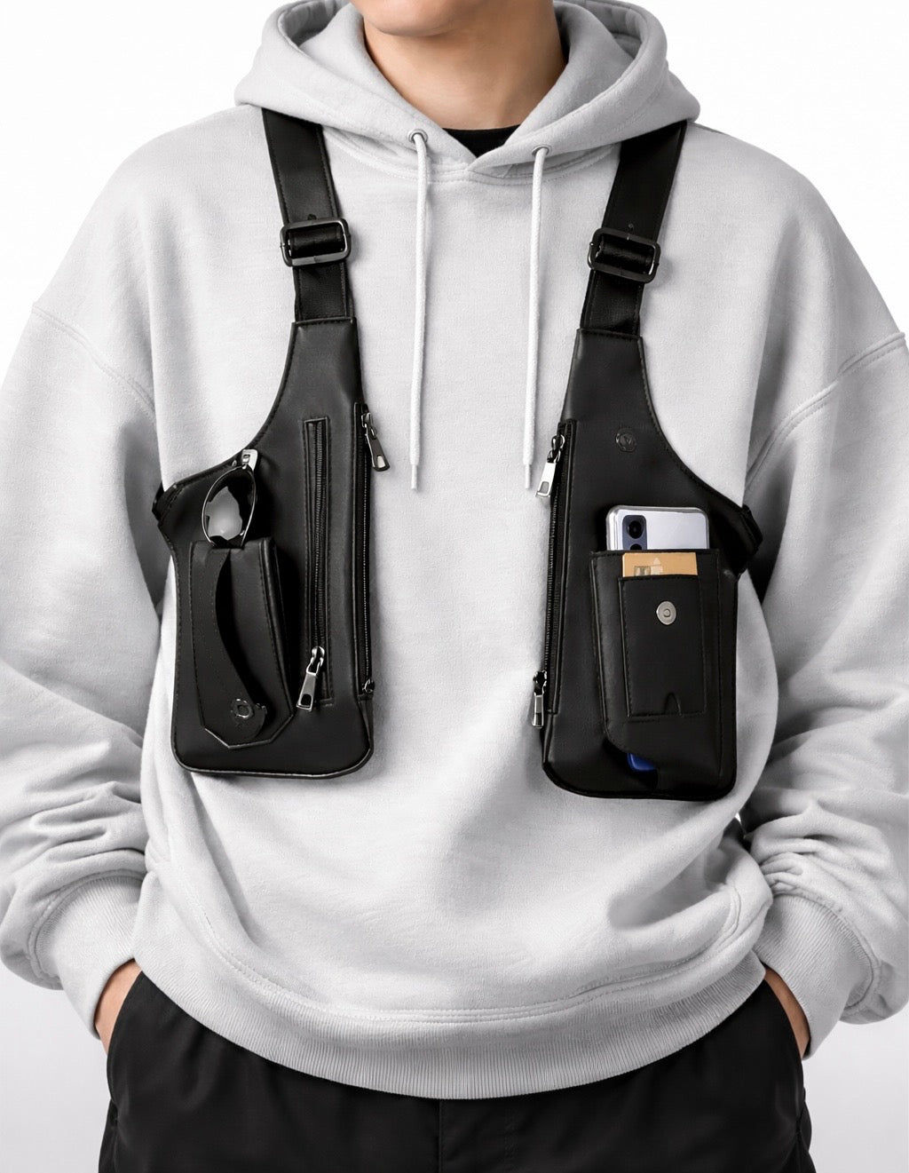 Tactische Schoudertas Dubbele Holster - Anti-Diefstal Crossbody Tas