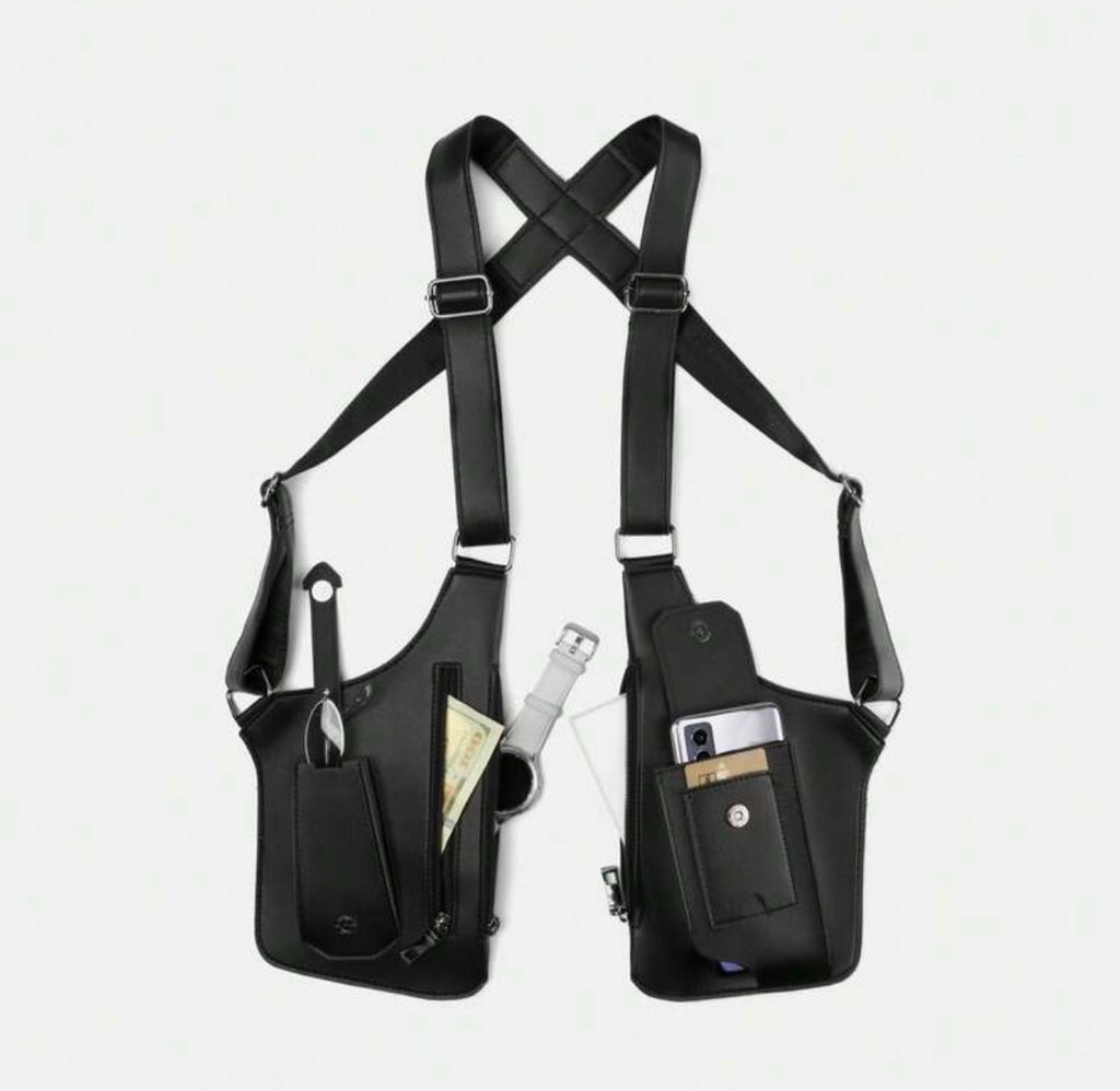 Tactische Schoudertas Dubbele Holster - Anti-Diefstal Crossbody Tas